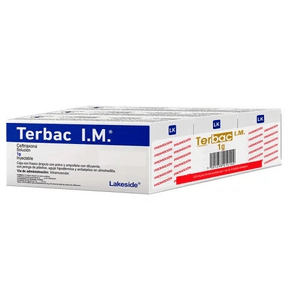 Terbac I.M. Solucion Inyectable 1 g Tripack