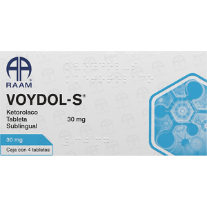 Voydol-S Ketorolaco Sublingual 30 mg 4 Tabletas