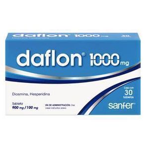 Daflon 1000 900 mg / 100 mg 30 Tabletas
