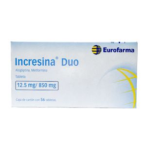 Incresina Duo 12.5 mg / 850 mg 56 Tabletas