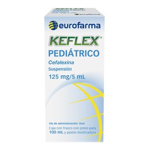 Keflex Pediatrico Suspension 125 mg/5mL Frasco con 100 mL
