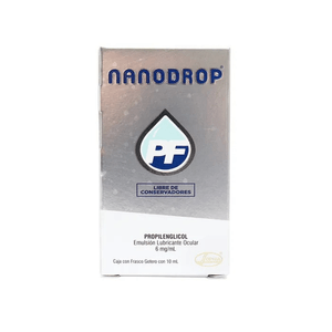 Nanodrop PF Emulsion Lubricant Ocular 6 mg/mL Frasco con 10 mL