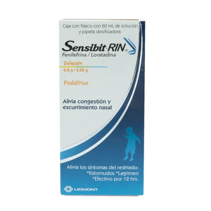 Sensibit-Rin Solucion Pediatrico 0.2 g / 0.05 g Frasco con 60 mL