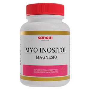 Myo Inositol Magnesio 450 mg Suplemento Alimenticio 60 Capsulas