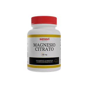 Magnesio Citrato 500 mg Suplemento Alimenticio Sanavi 60 Capsulas