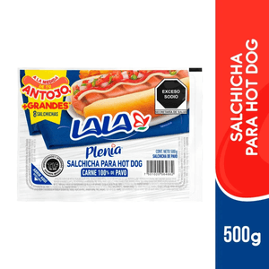 Salchicha para Hot Dog Lala Plenia 500 g