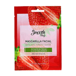 Mascarilla Facial Smooth Breeze Extracto de Fresas & Acido Hialuronico 30 g