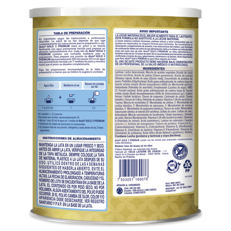 Alula Gold Premium Etapa 3 900 g