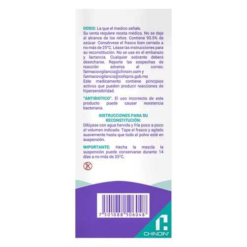 Sunderin Suspension 100 mg / 5 mL Frasco con 50 mL