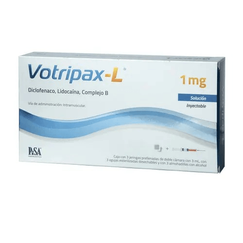 Votripax-L Solucion Inyectable 1 mg 3 Jeringas Prellenadas