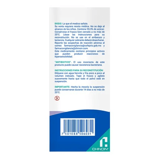 Sunderin Suspension 100 mg / 5 mL Frasco con 100 mL