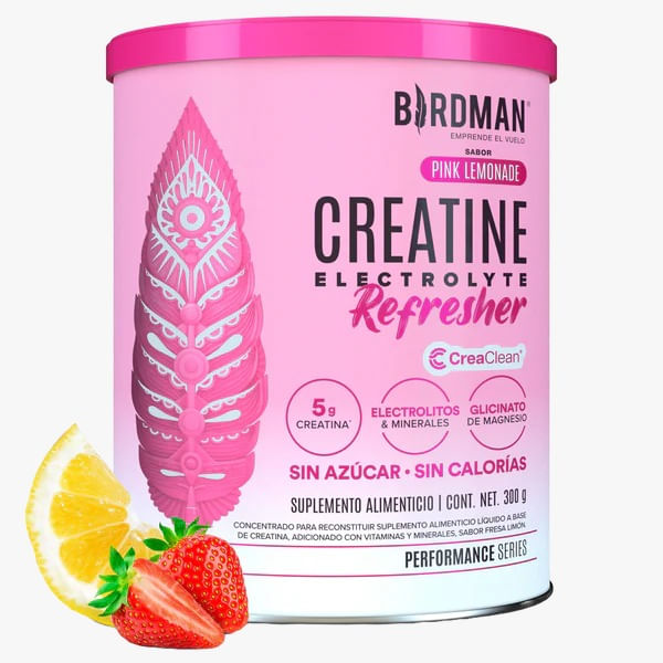 Creatina Electrolyte Refresher Pink Lemonade Birdman 300 g
