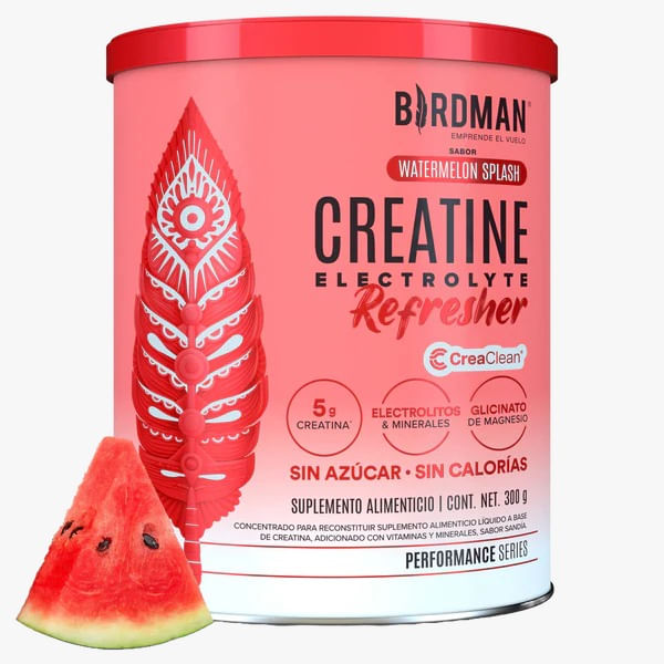 Creatina Electrolyte Refresher Watermelon Splash Birdman 300 g