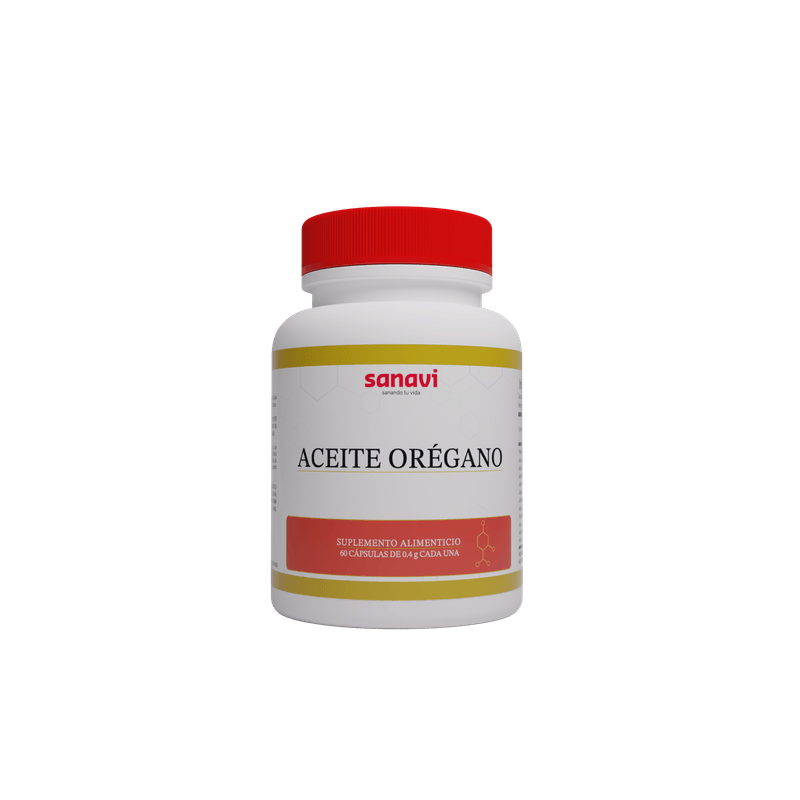 Aceite de Oregano 400 mg Suplemento Alimenticio Sanavi 60 Capsulas