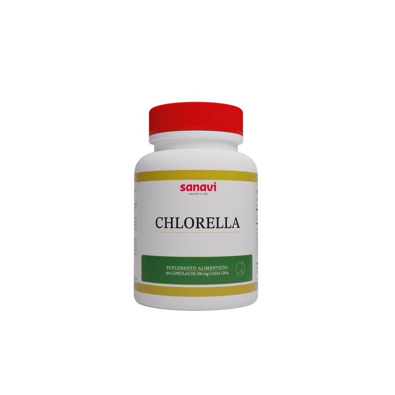 Chlorella 500 mg Suplemento Alimenticio Sanavi 60 Capsulas