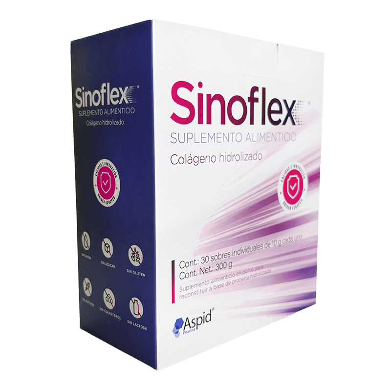Sinoflex Colageno Hidrolizado 30 Sobres 10 g c/u