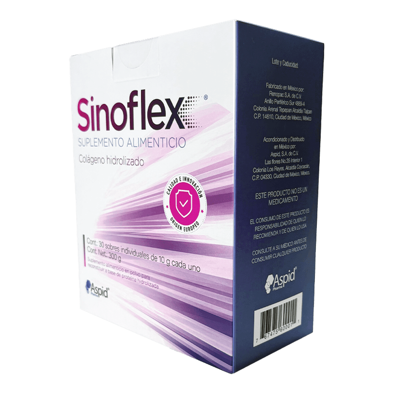 Sinoflex Colageno Hidrolizado 30 Sobres 10 g c/u