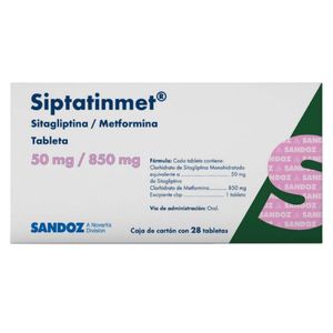 Siptatinmet 50 mg / 850 mg 28 Tabletas