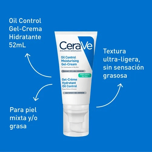 CeraVe Gel-Crema Hidratante Oil Control 52 mL