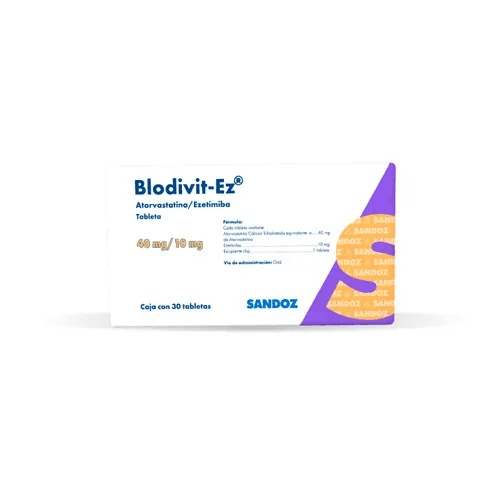 Blodivit Ez 40 mg / 10 mg 30 Tabletas