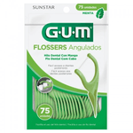 Palillos Dentales Gum Flossers Angulados 75 Piezas