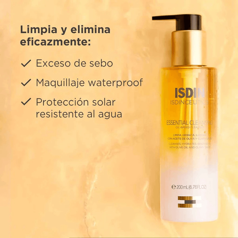 Aceite Limpiador Isdin Isdinceutics Essential Cleansing 200 mL