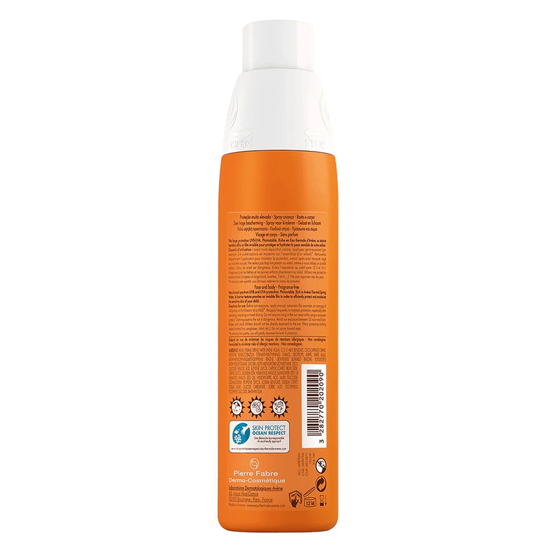 Protector Solar Avene FPS50+ Spray para Niños 200 mL