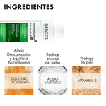 Dercos Shampoo Anticaspa Grasa Vichy Cabello Normal a Grasa 390 mL