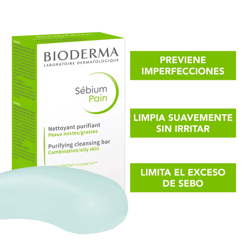 Sebium Pain Bioderma Barra Limpiadora 100 g