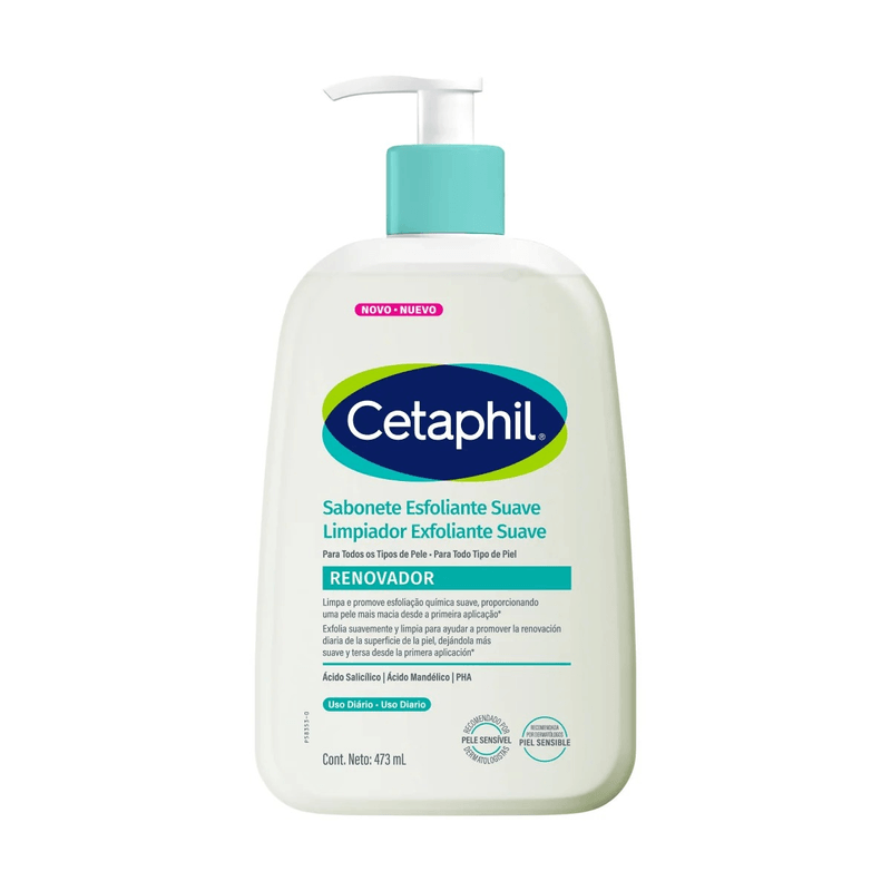 Cetaphil Limpiador Exfoliante Suave Renovador 473 mL