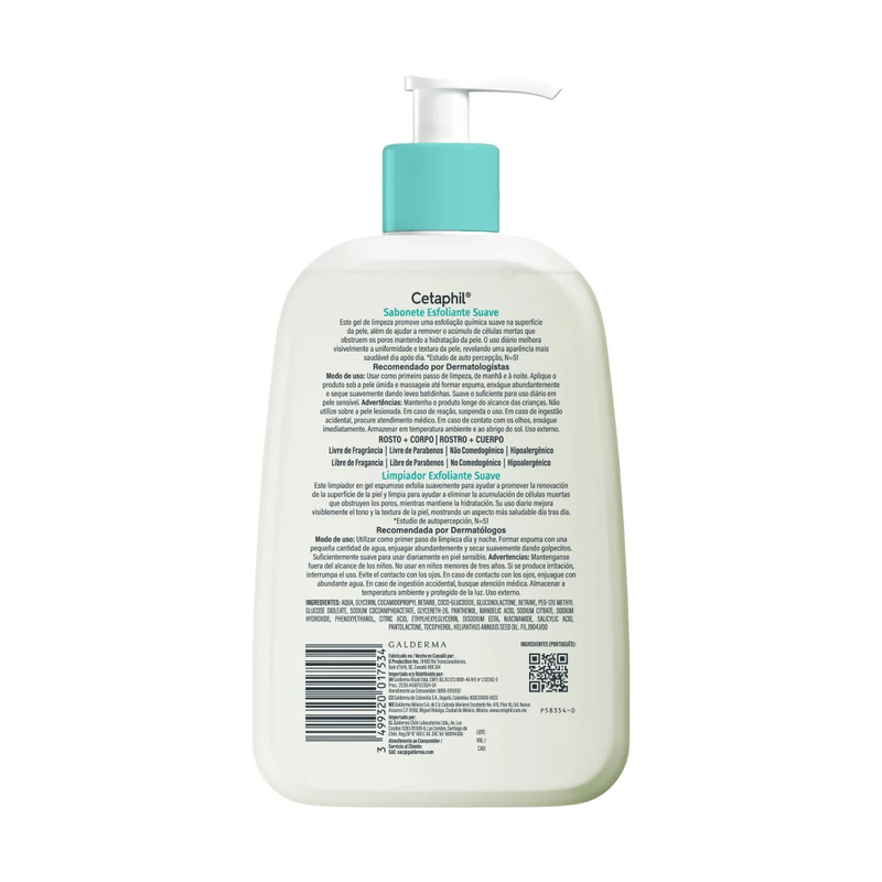 Cetaphil Limpiador Exfoliante Suave Renovador 473 mL