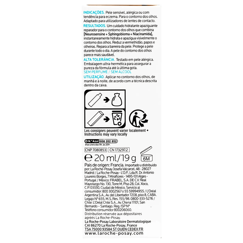 Toleriane Dermallergo Ojos La Roche Posay 20 mL