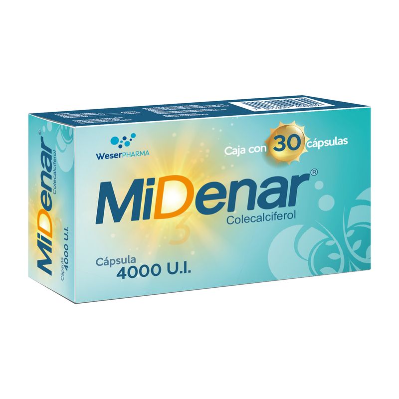 Midenar 4000 U.I. 30 Capsulas