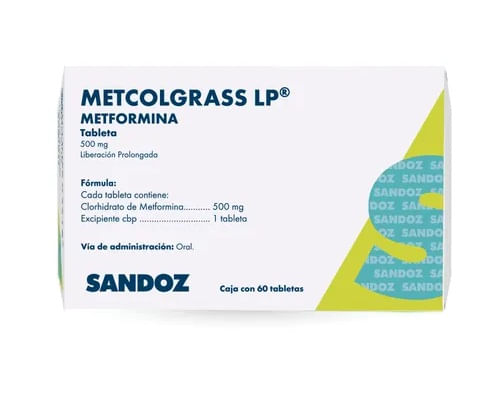 Metcolgrass LP 500 mg 60 Tabletas