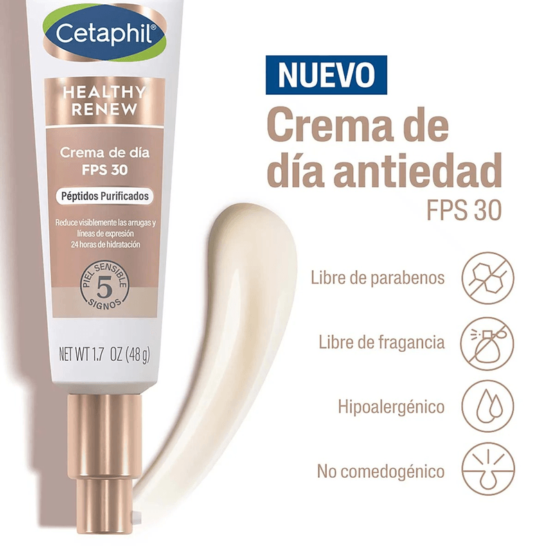 Cetaphil Healthy Renew Crema de Dia FPS30 Peptidos Purificados 50 g