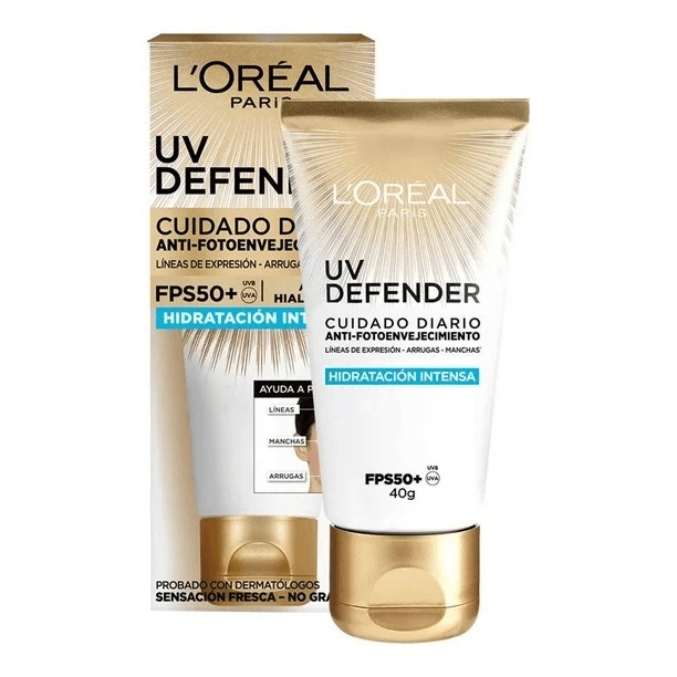 Crema Uso Diario Loreal UV Defender FPS50+ Hidratcion Intensa 40 g