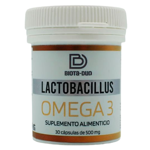 Lactobacillus Omega 3 Suplemento Alimenticio Biota-Duo 30 Capsulas