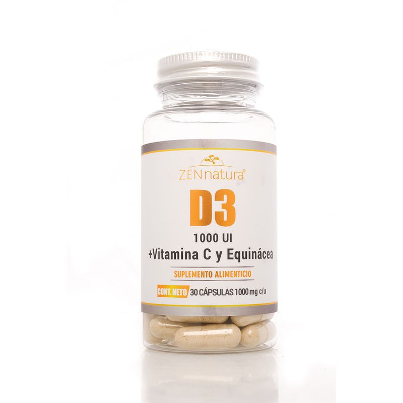 Vitamina D3 1000 UI 500 mg Zen Natura 30 Capsulas