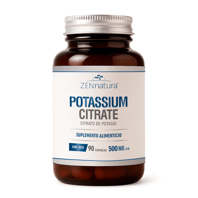 Citrato de Potasio 500 mg Zen Natura 90 Capsulas