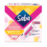 Tampones Compact Saba Regular 10 Piezas