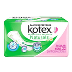 Panty Protectores Kotex Naturals con Manzanilla 22 Piezas