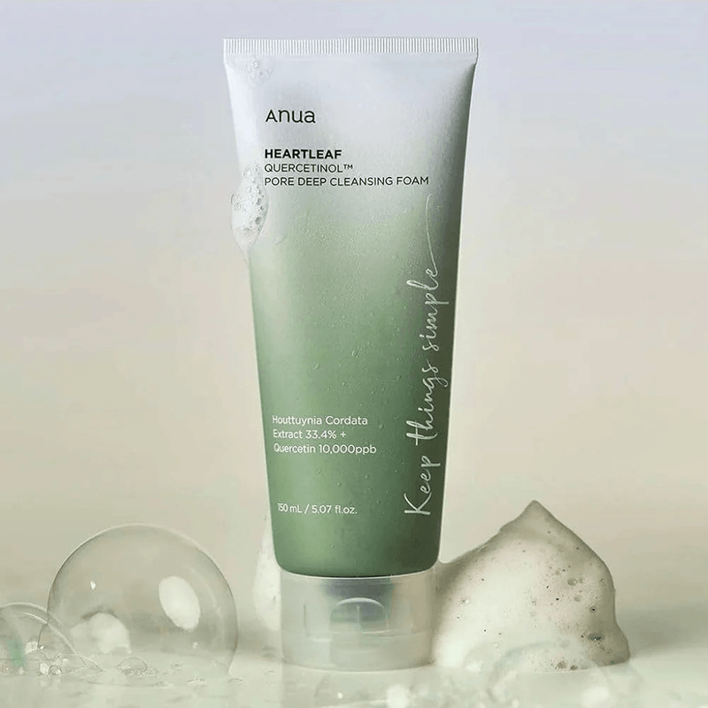 Anua Heartleaf Heartleaf Quercetinol Pore Deep Cleansing Foam Limpiador Profundo 150 mL