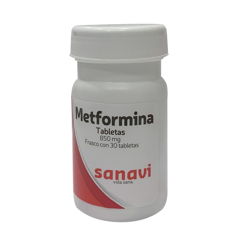 Metformina 850 mg Sanavi 30 Tabletas