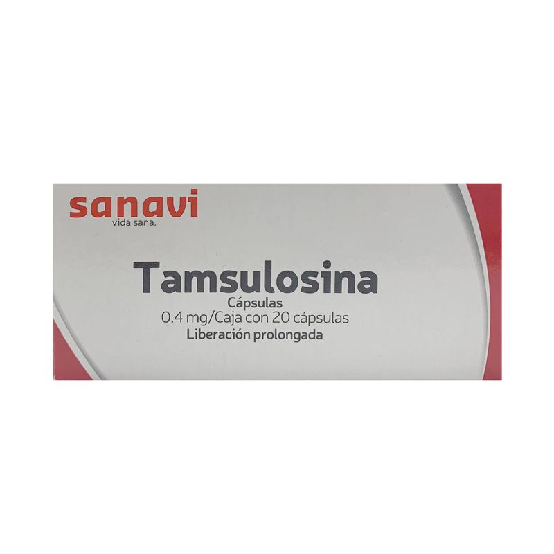 Tamsulosina 0.4 mg Sanavi 20 Capsulas