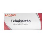 Telmisartan 40 mg Sanavi 29 Capsulas