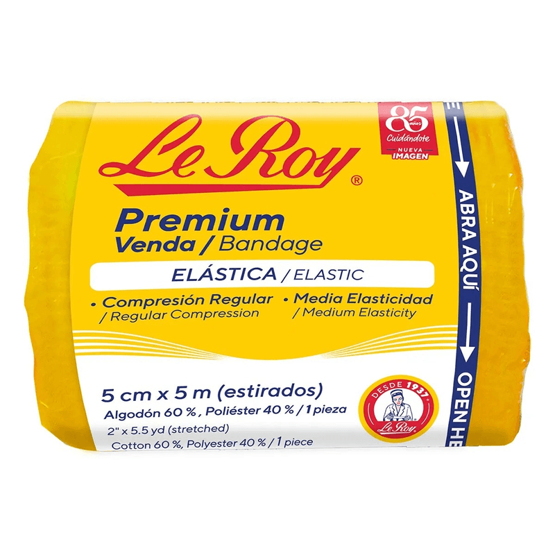 Venda Elastica Le Roy 5 cm x 5 cm 1 Pieza