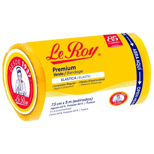 Venda Elastica Le Roy 7.5 cm x 5 cm 1 Pieza