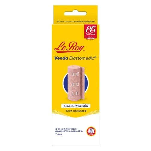 Venda Elasticomed de Alta Compresion Le Roy 15 cm x 5 m 1 Pieza