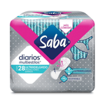 Panty Protectores Diarios Multiusos Saba Ultradelgados 28 Toallas