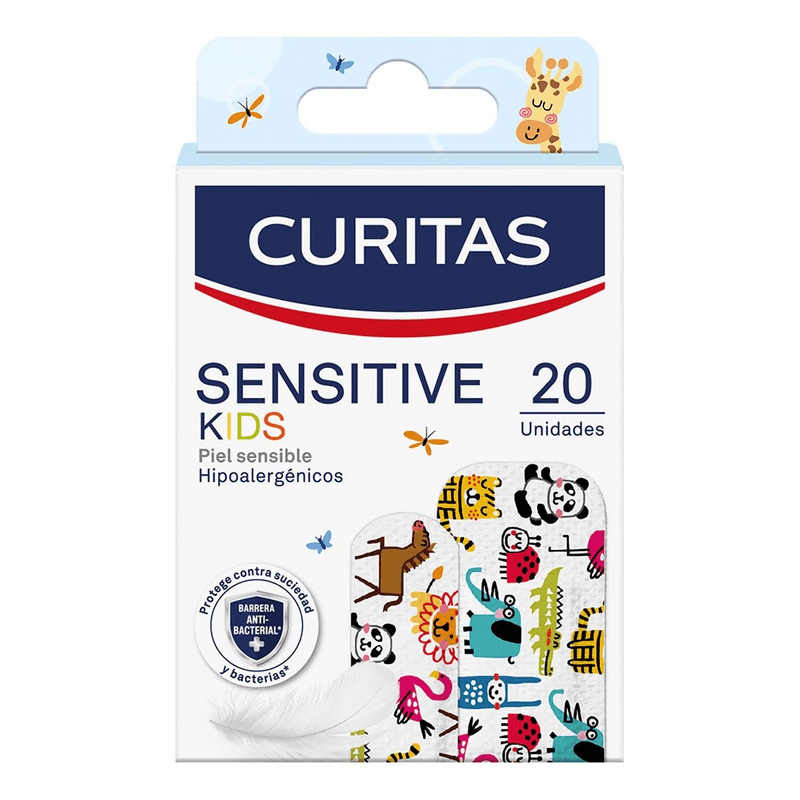 Curitas Sensitive Kids Hipoalergenicos 20 Piezas